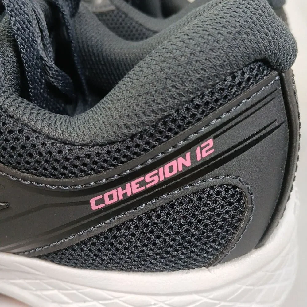 Saucony Cohesion 12 Women’s Running Shoes Size 7.5 Black/Pink, Lightweight